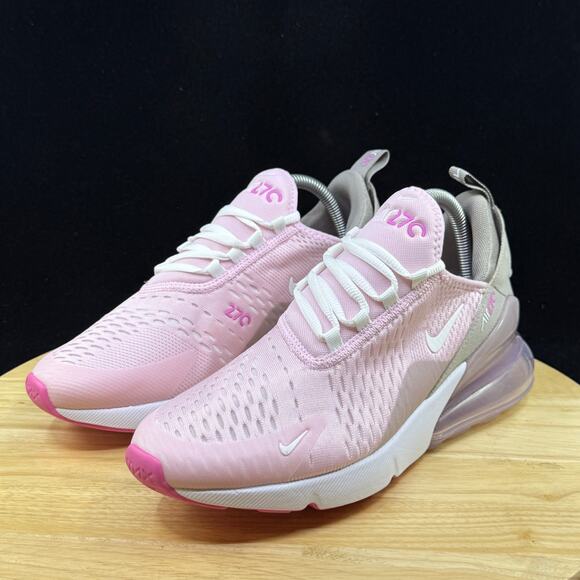 NIKE AIR MAX 270 'PINK FOAM COLLEGE GREY PLATINUM VIOL IB4435-663 Size 7y/ 8.5 W - Picture 2 of 10